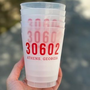 Set of 10 Athens Ga reusable cups